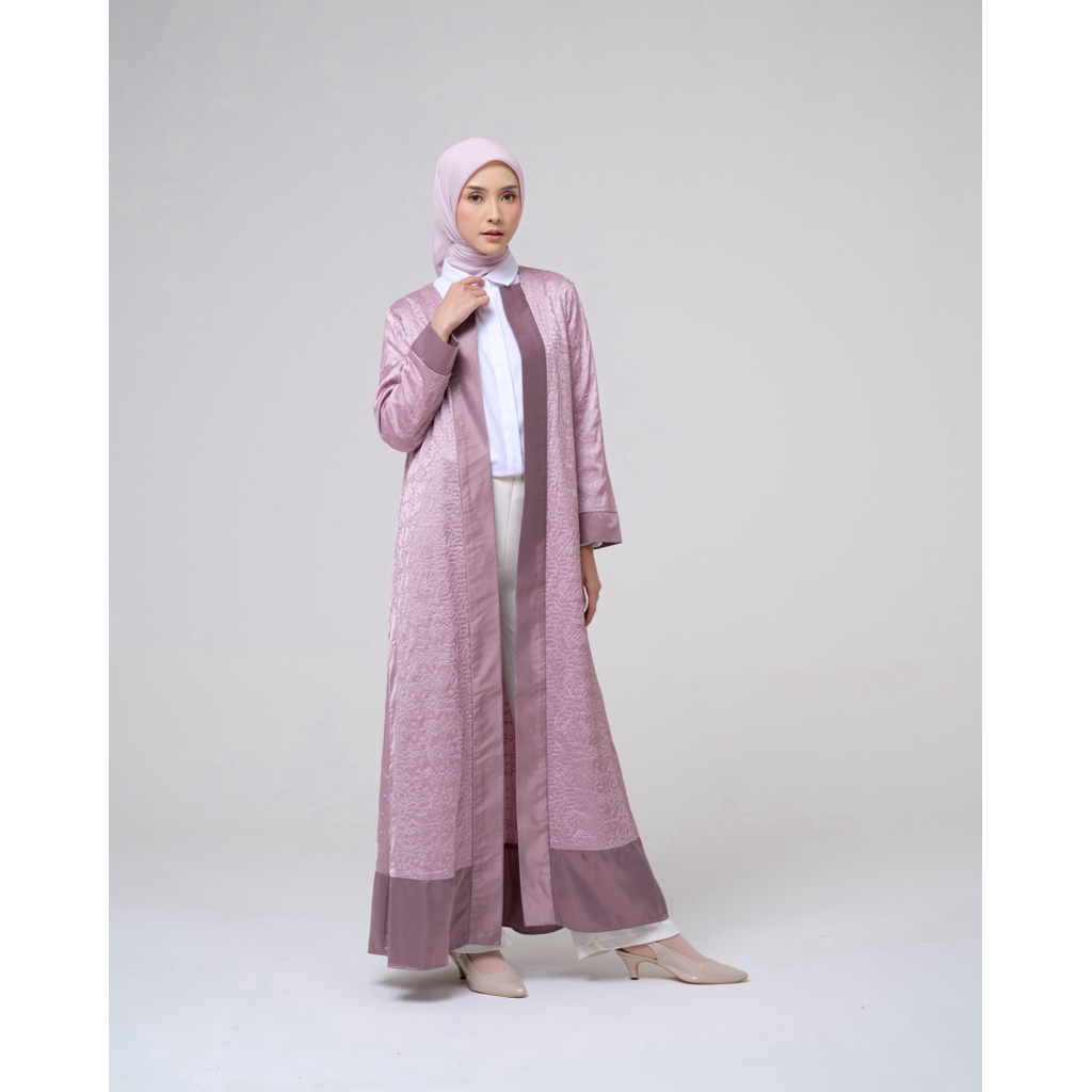 House of Syaira Nuha Outer - Outer Panjang Wanita Motif Timbul Premium Elegan