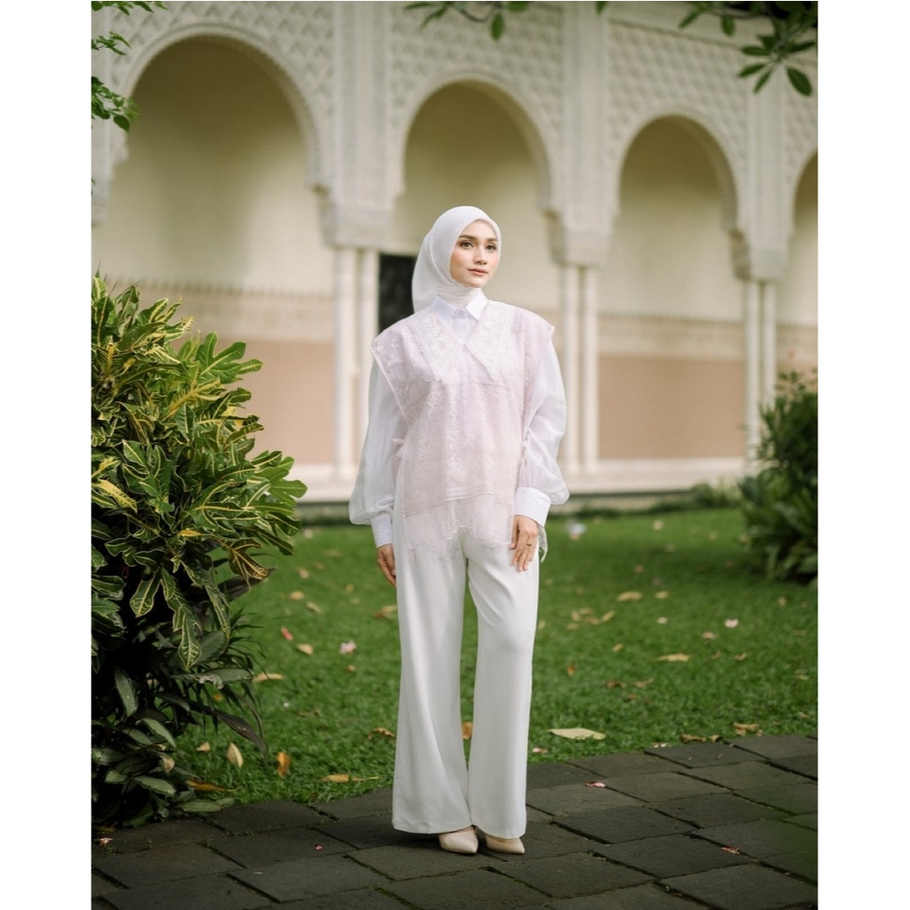 House of Syaira Aminah Outer - Outer Wanita Brokat Embroidery Cantily Premium