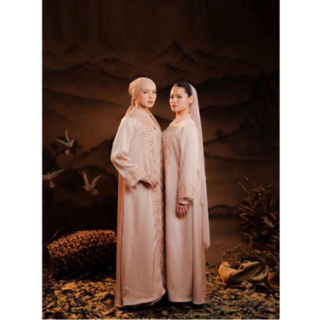 House of Syaira Qalya Outer - Outer Wanita Silk Premium Renda Payet