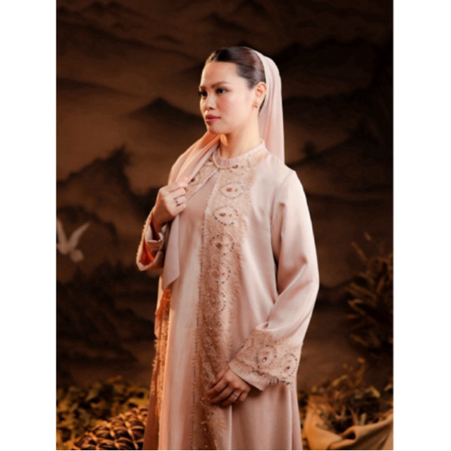 House of Syaira Qalya Outer - Outer Wanita Silk Premium Renda Payet