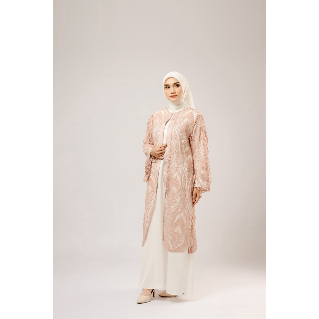 House of Syaira Serena Outer - Outer Panjang Wanita Loose Fit Modest Elegan