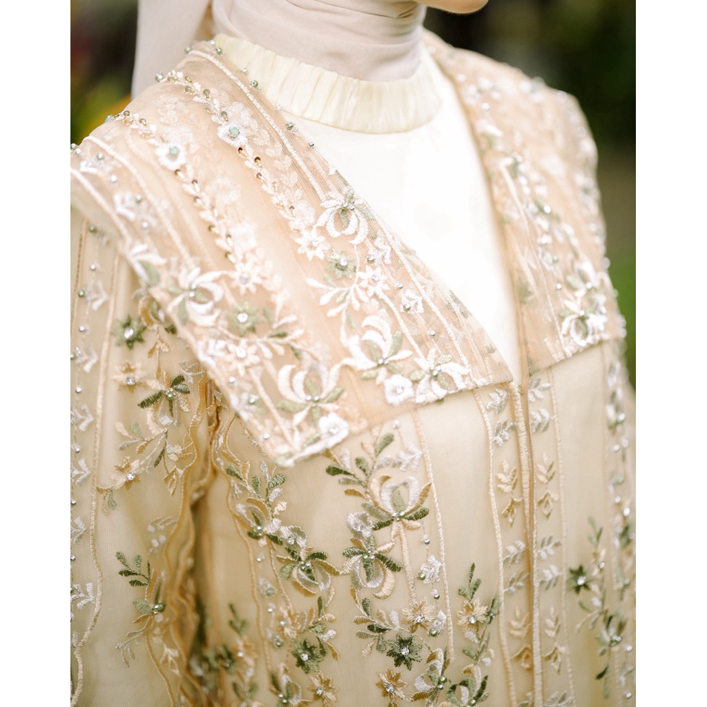 House of Syaira Hilya Outer - Outer Wanita Bordir Payet Elegan Lengan Panjang