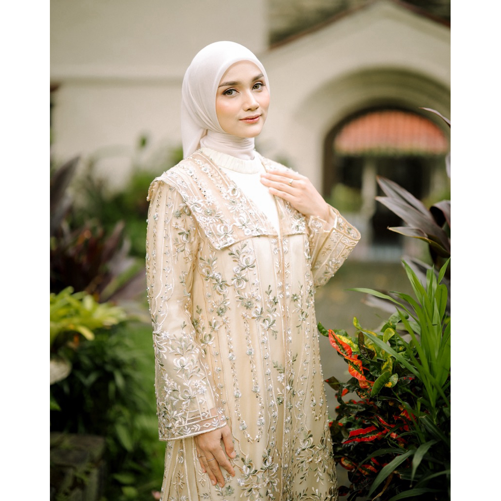 House of Syaira Hilya Outer - Outer Wanita Bordir Payet Elegan Lengan Panjang