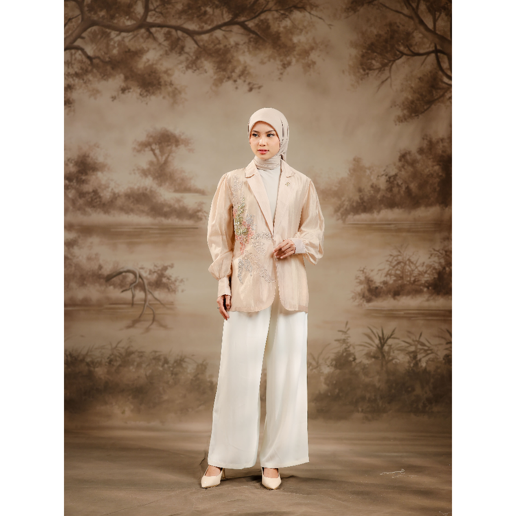 House of Syaira Wulan Outer - Outer Wanita Glasses Premium Bordir Payet Elegan