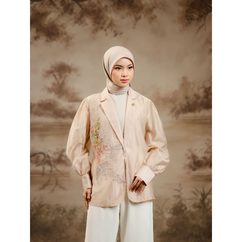 House of Syaira Wulan Outer - Outer Wanita Glasses Premium Bordir Payet Elegan