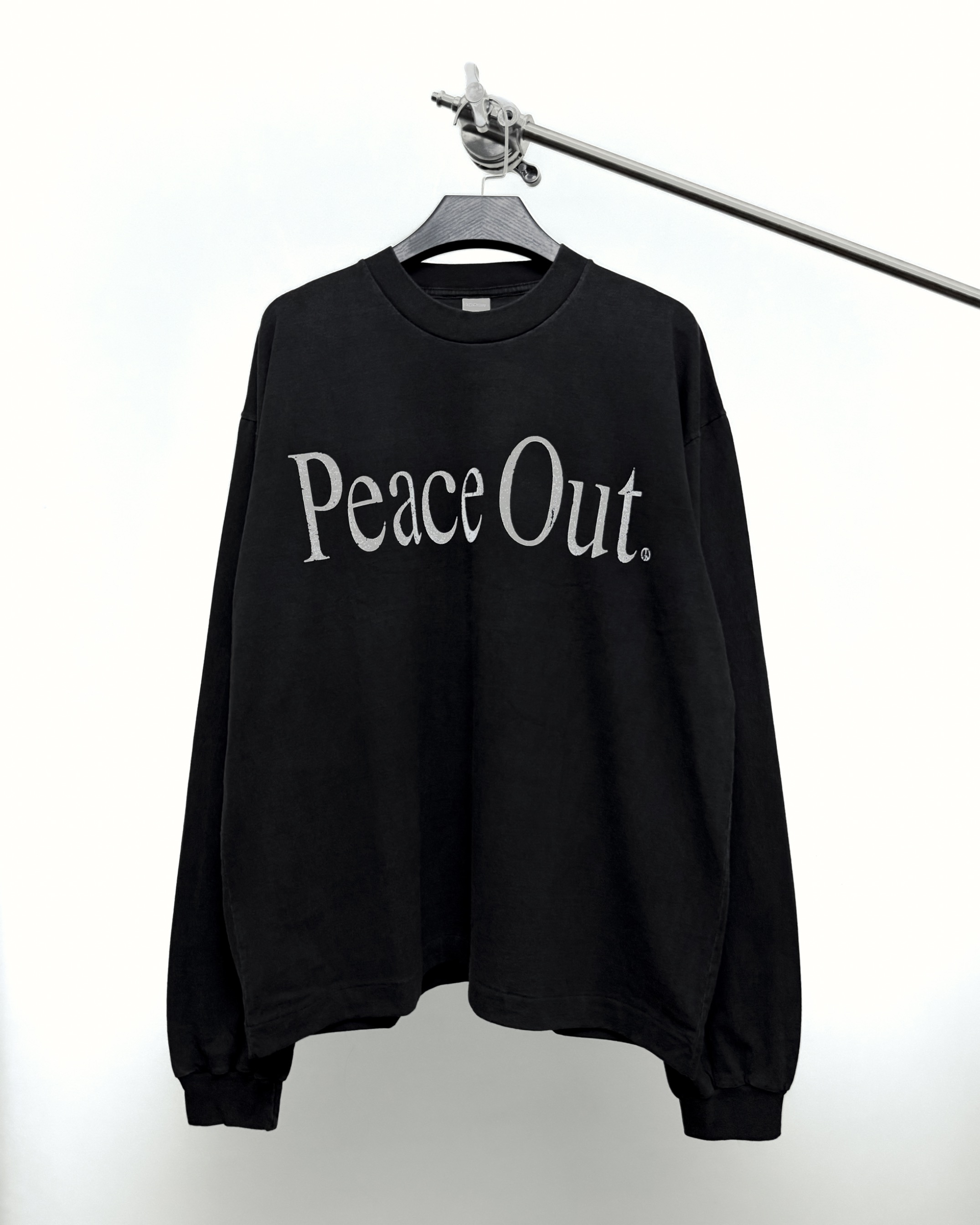 PEACE OUT T-SHIRT FADED BLACK