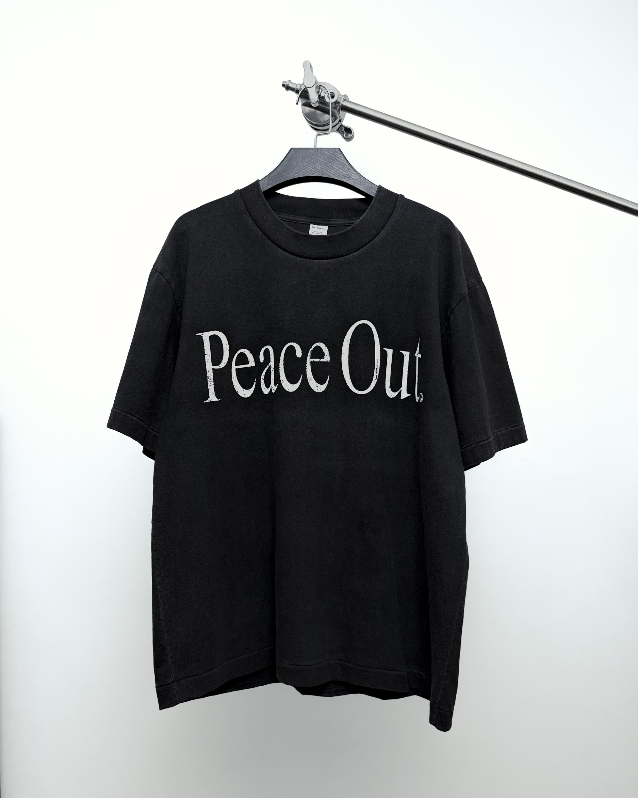 PEACE OUT T-SHIRT FADED BLACK