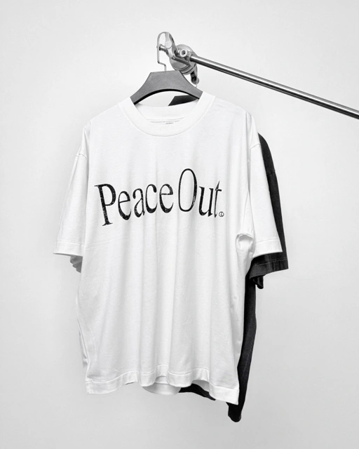 PEACE OUT T-SHIRT OFF WHITE