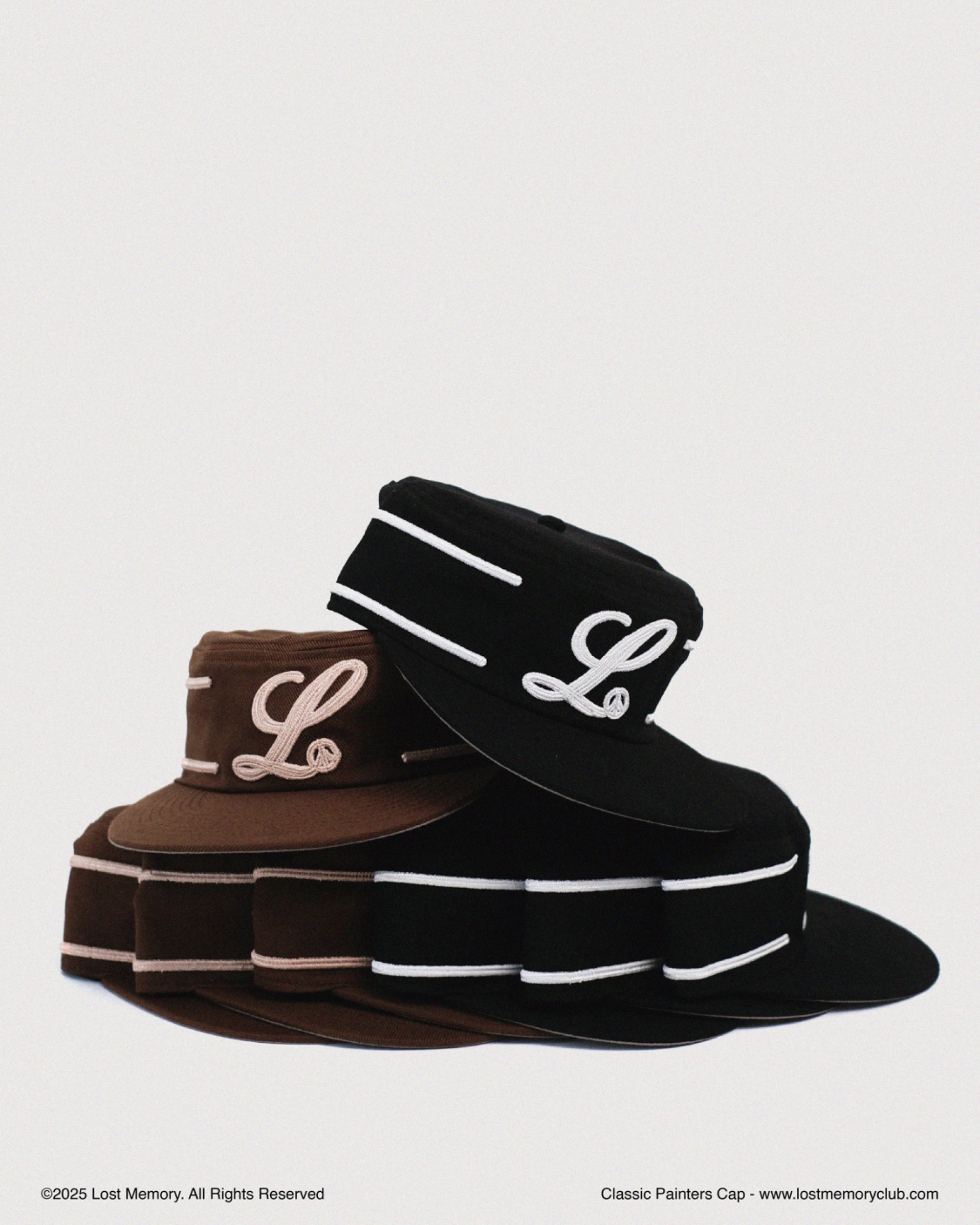 LOST MEMORY Classic Painters Cap Coffee