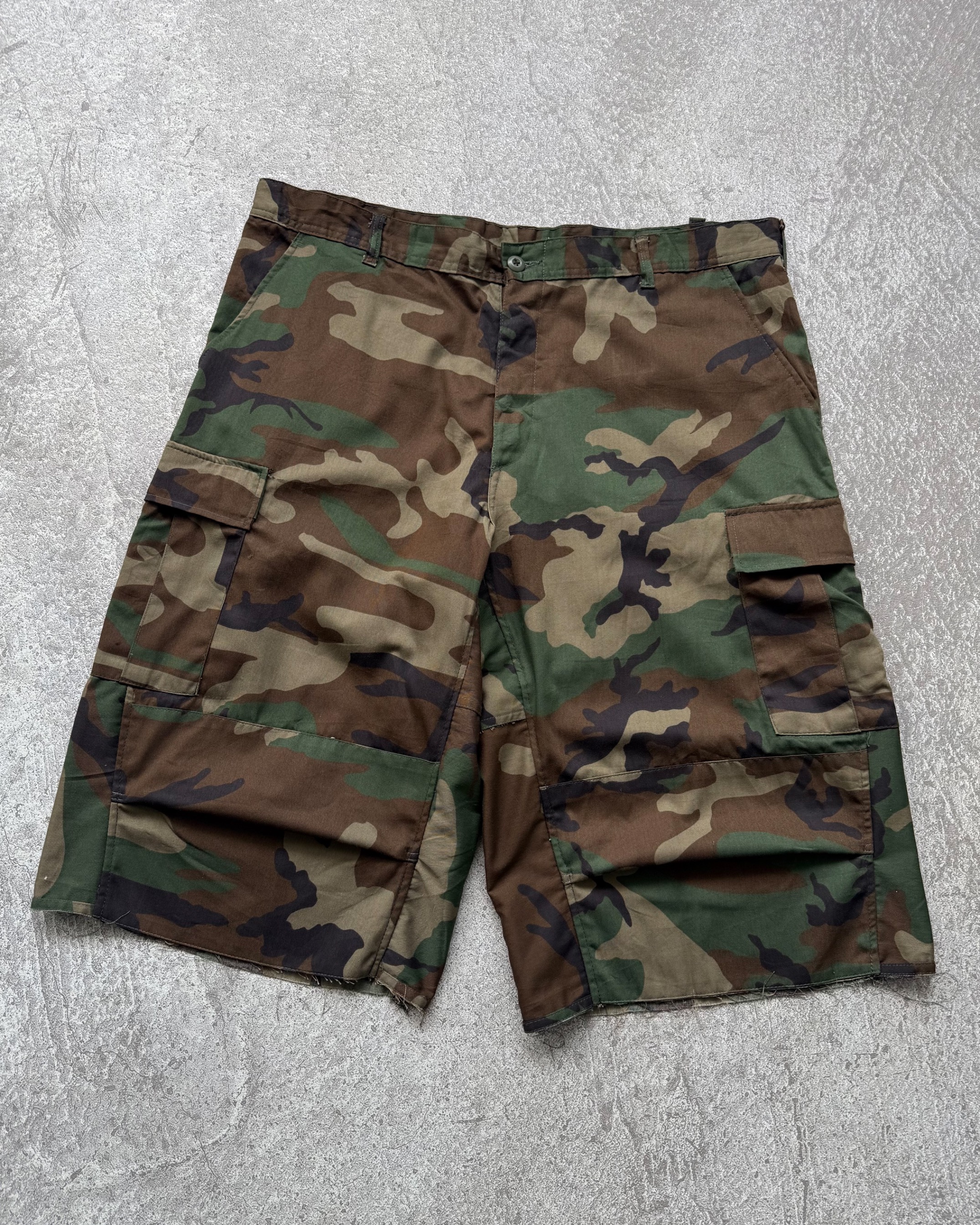 Reworked 2000s US Army Camo Shorts