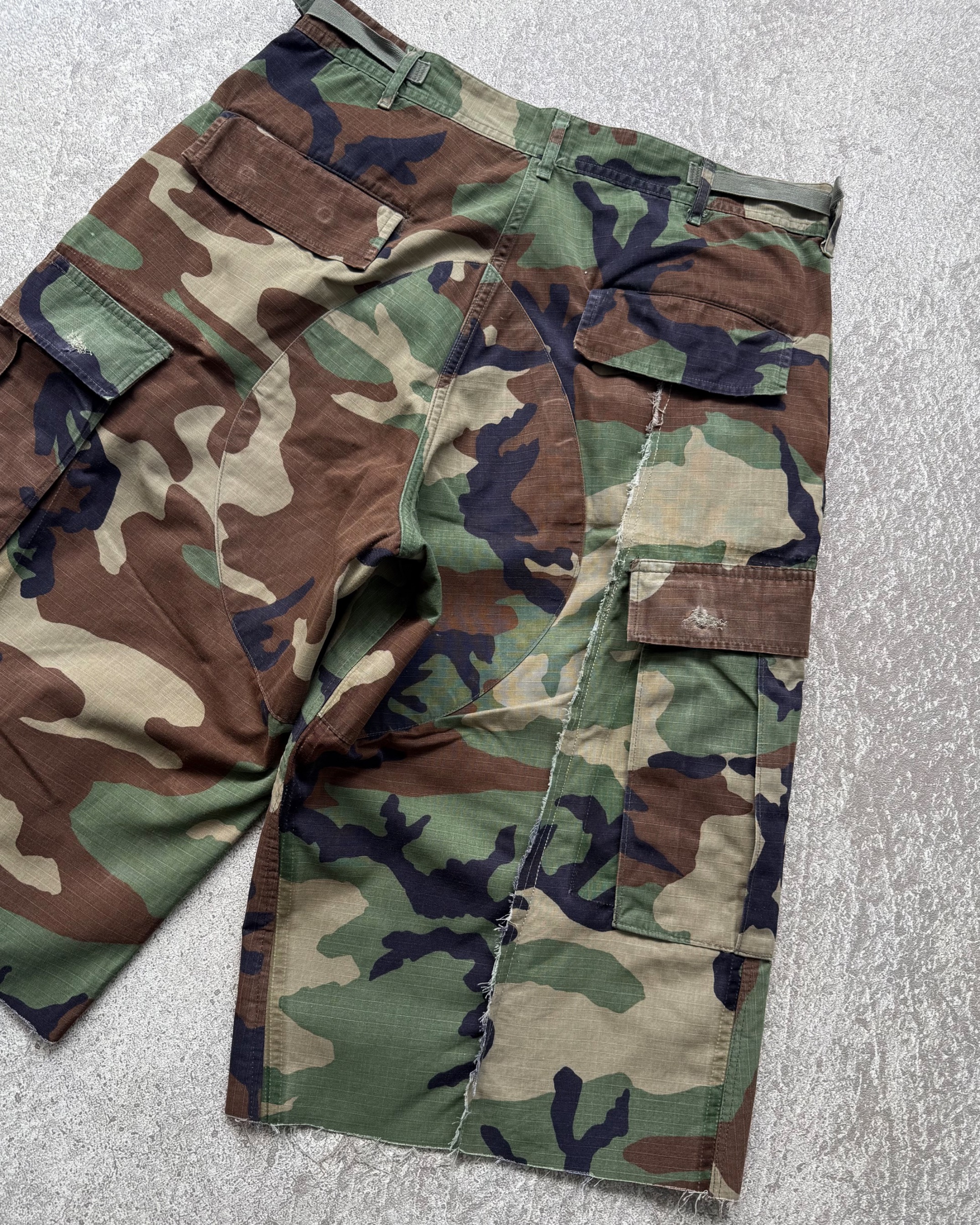 Reworked 1980s US Army Camo Shorts