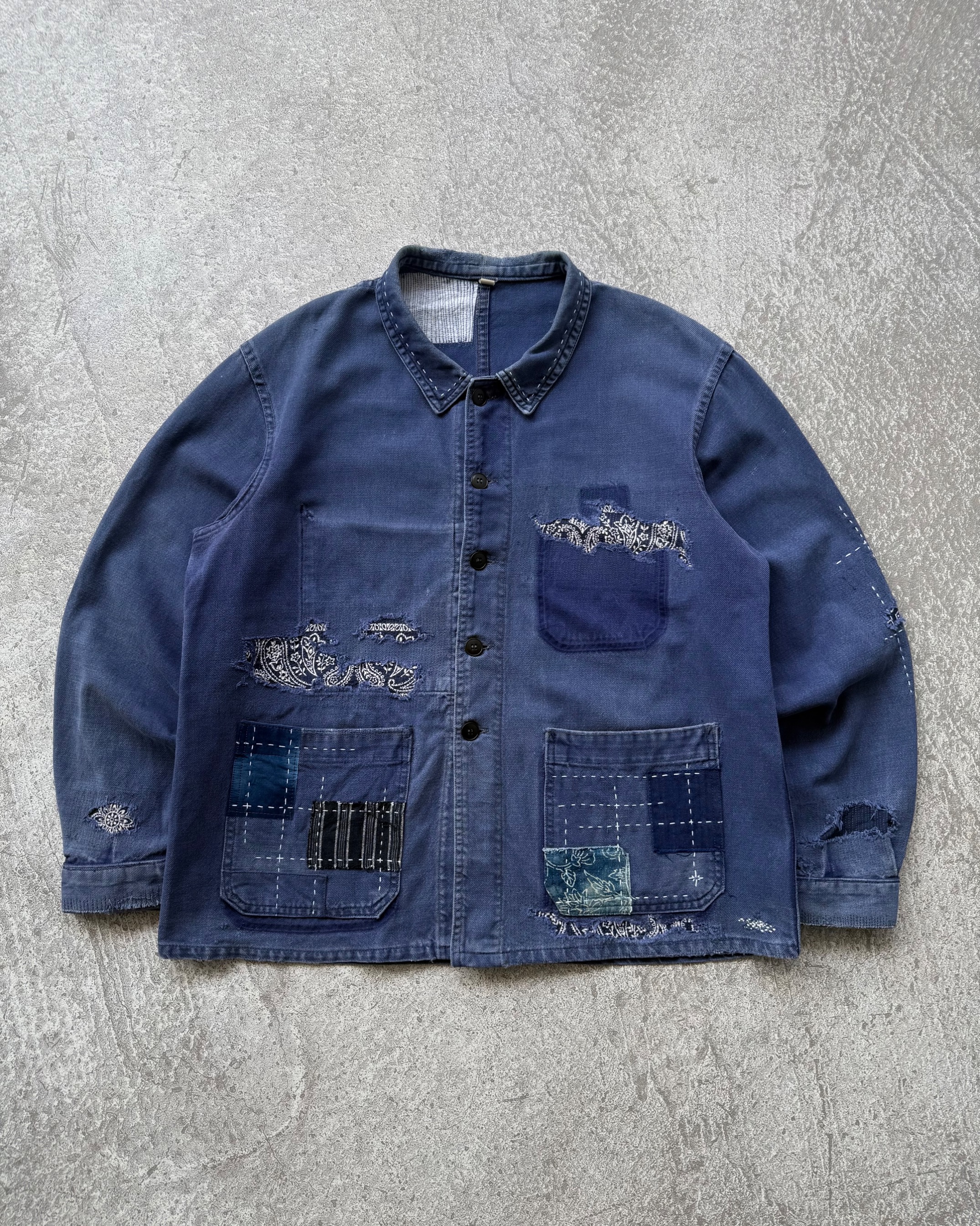 NO.032 REWORKED 1950-1960'S FRENCH WORK JACKET