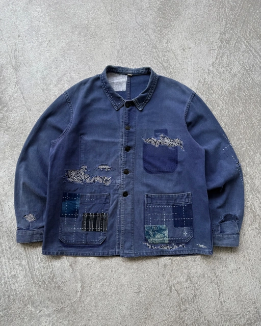 NO.032 REWORKED 1950-1960'S FRENCH WORK JACKET