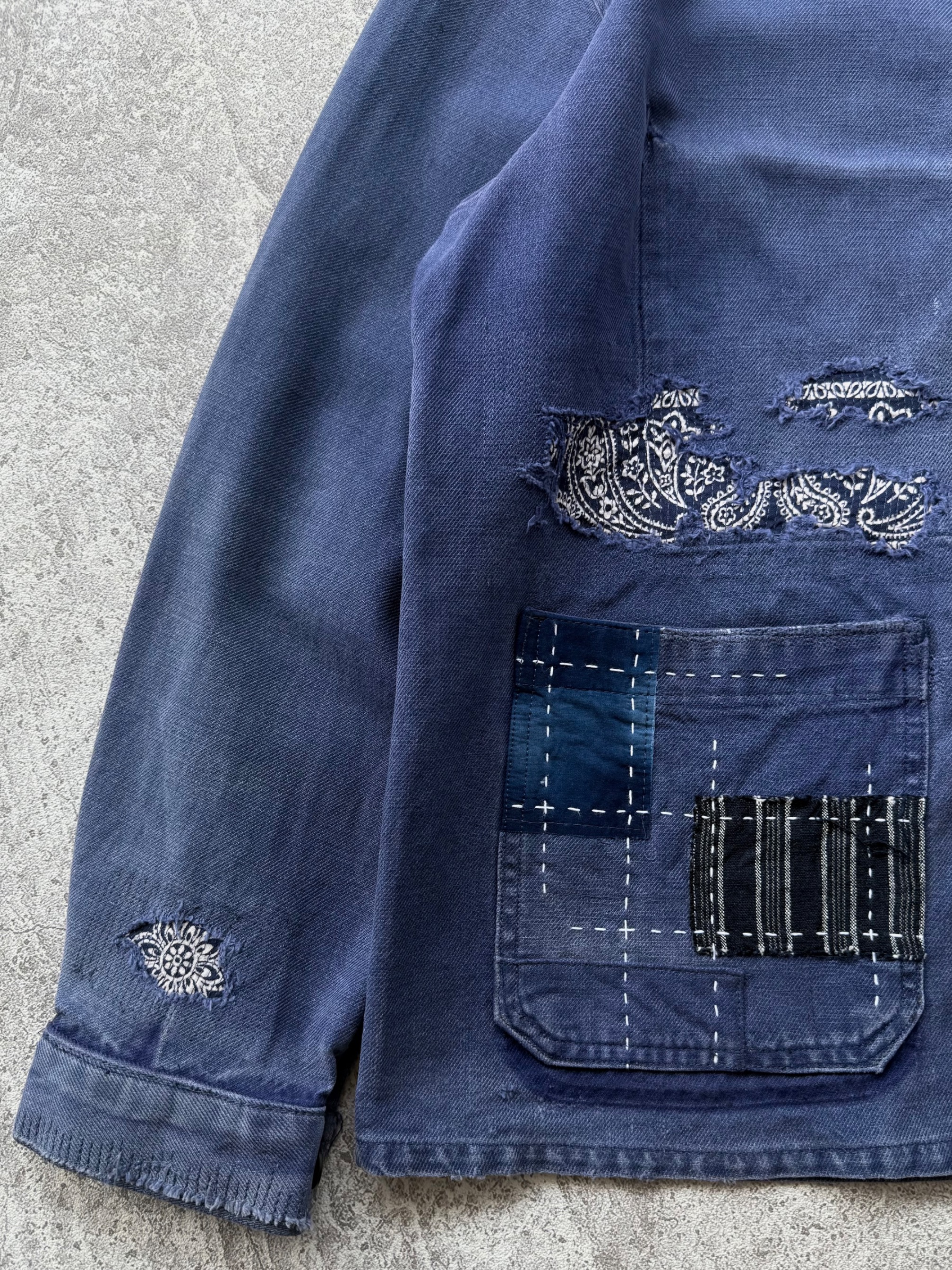 NO.032 REWORKED 1950-1960'S FRENCH WORK JACKET