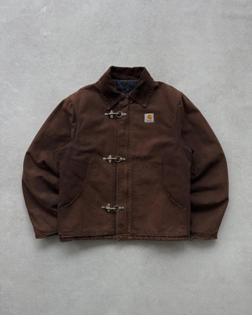 Image of Vintage 1990s Reworked Carhartt J02 Fireman Clasp Arctic Jacket