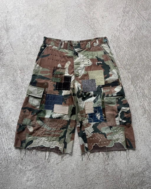 Reworked Vintage 1994s US Army Camo Shorts