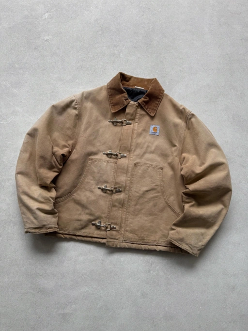 Image of 1990s Carhartt J22 Arctic Jacket Reworked Fireman Clasp 