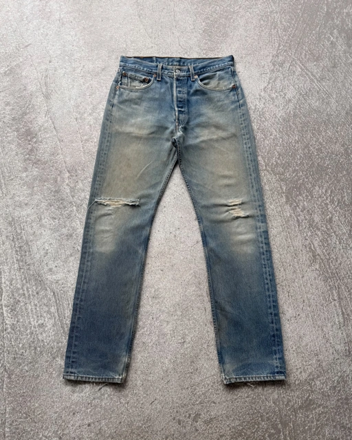 Vintage 2000s Levi's 501xx Distressed Mudwash Jeans