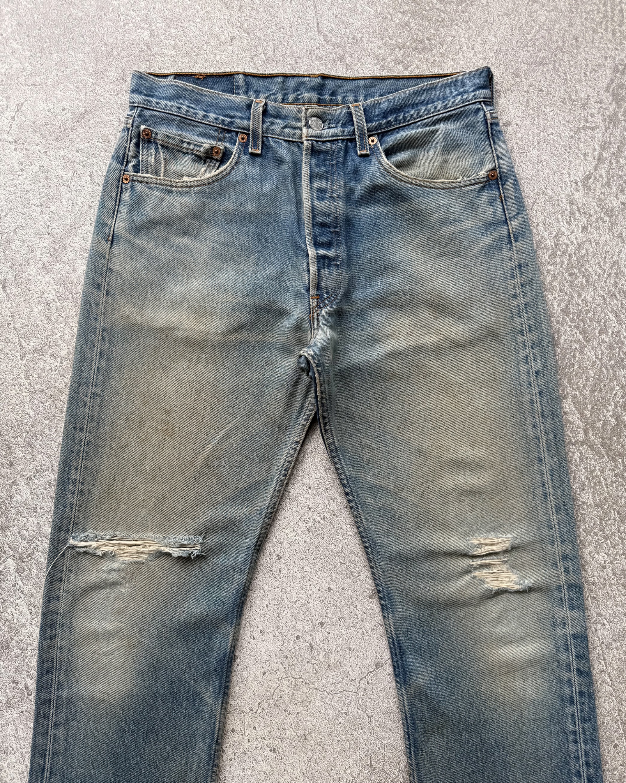 Vintage 2000s Levi's 501xx Distressed Mudwash Jeans