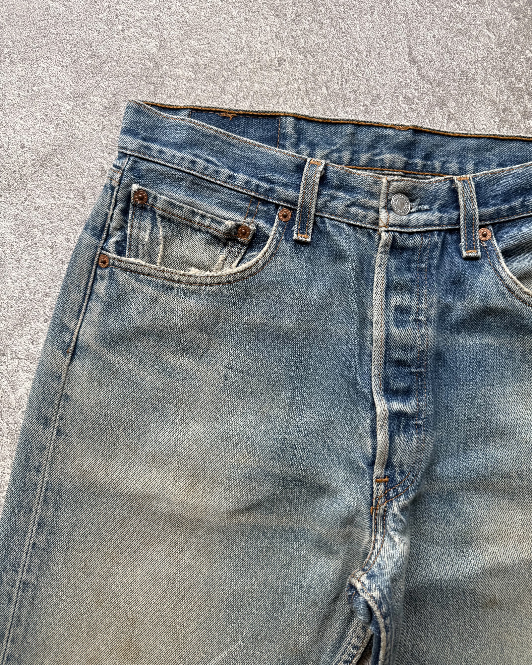 Vintage 2000s Levi's 501xx Distressed Mudwash Jeans