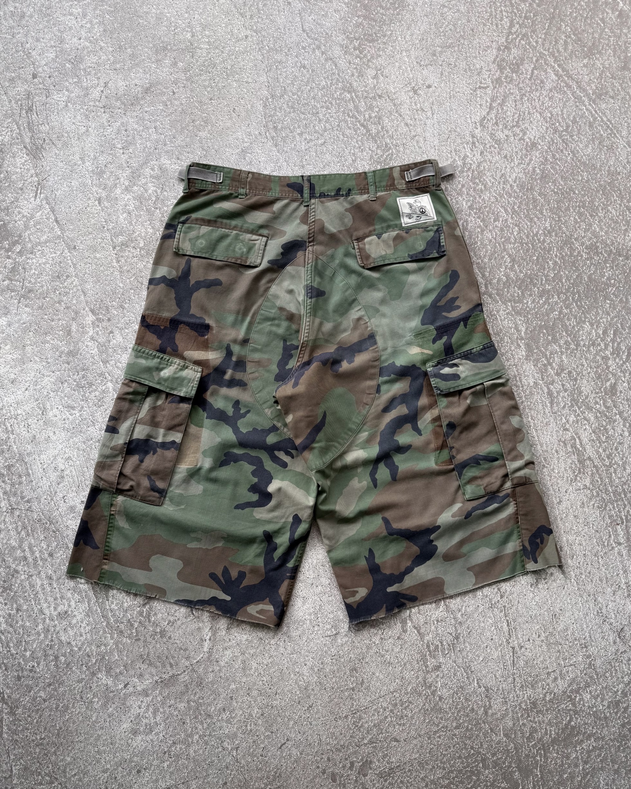 NO.026 REWORKED US ARMY CAMO SHORTS