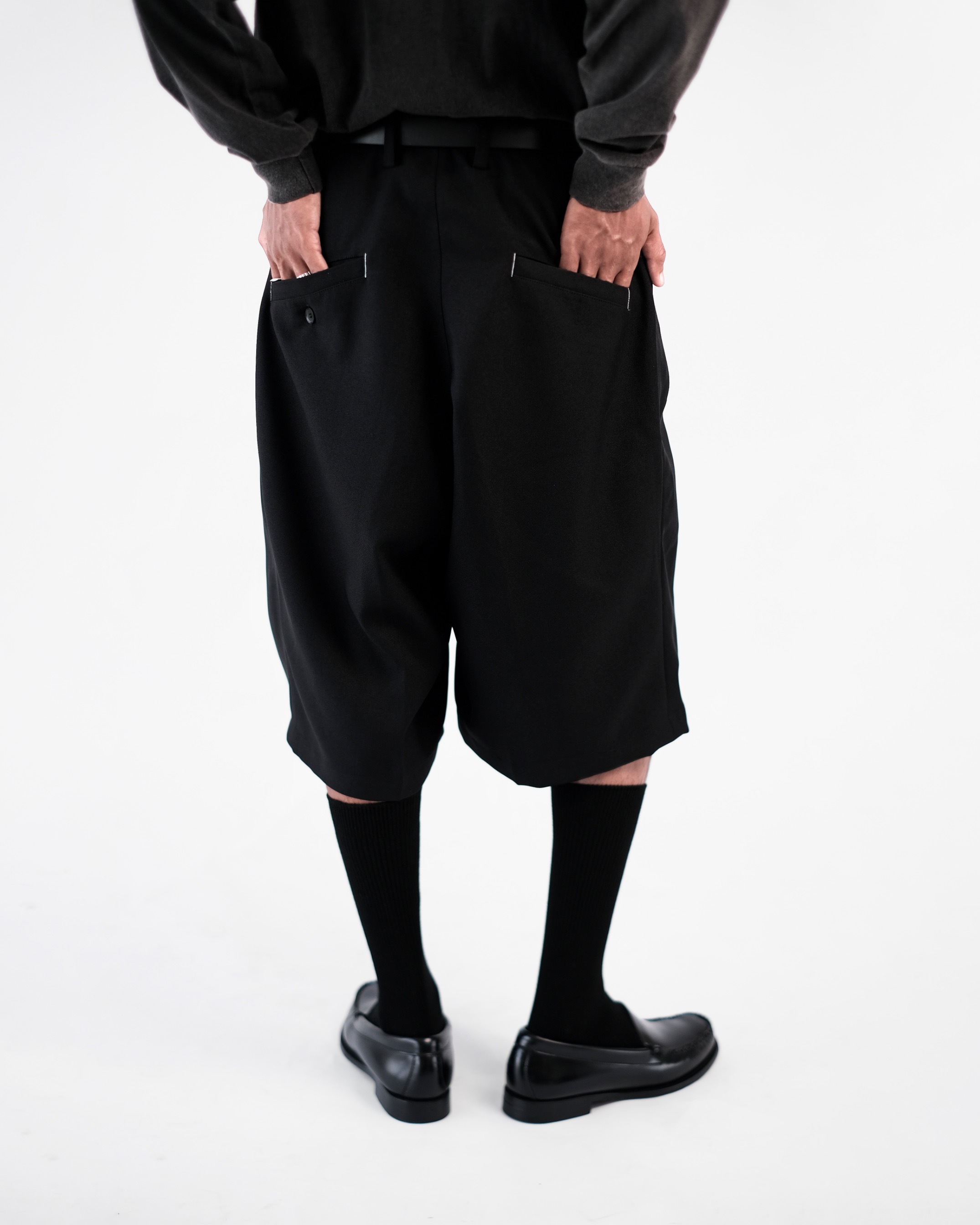 Tailored Multi Pleated Wide Shorts