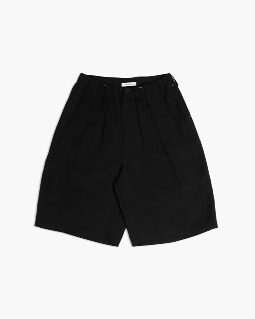 Image of Tailored Multi Pleated Wide Shorts