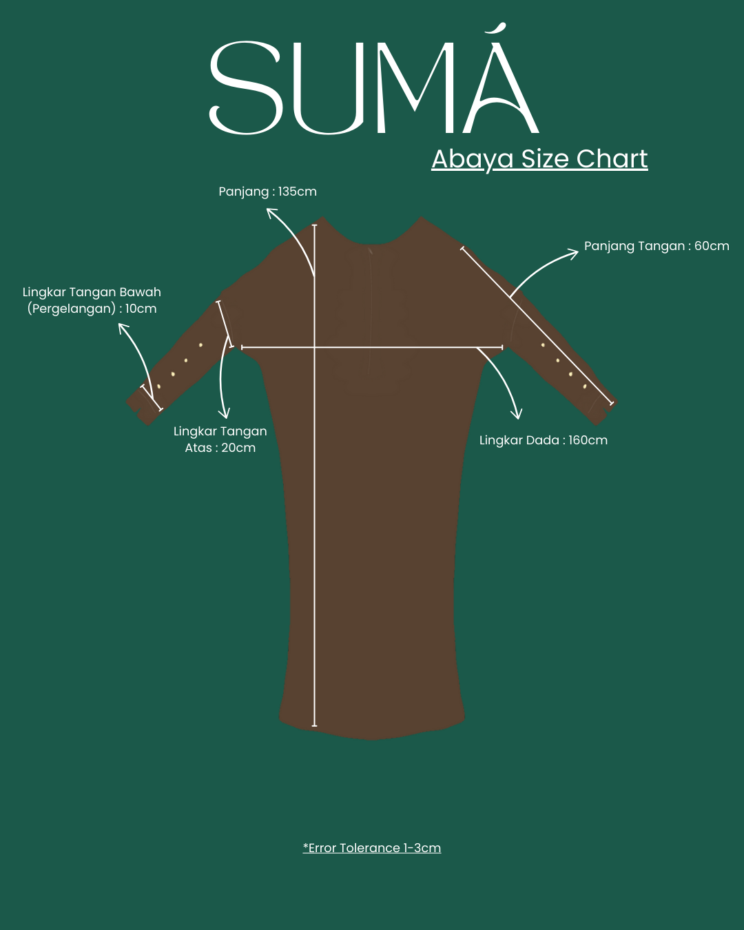 SUMÁ Abaya Anti UV - Canyon