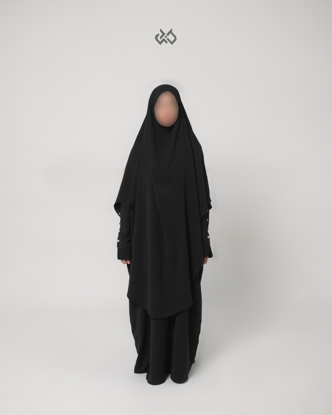 SUMÁ French Khimar Long Anti UV - Midnight Sky