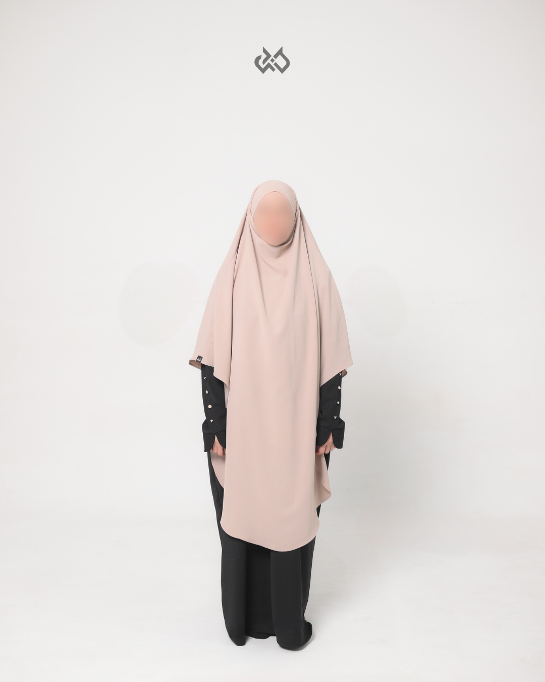 SUMÁ French Khimar Long Anti UV - Desert Sand