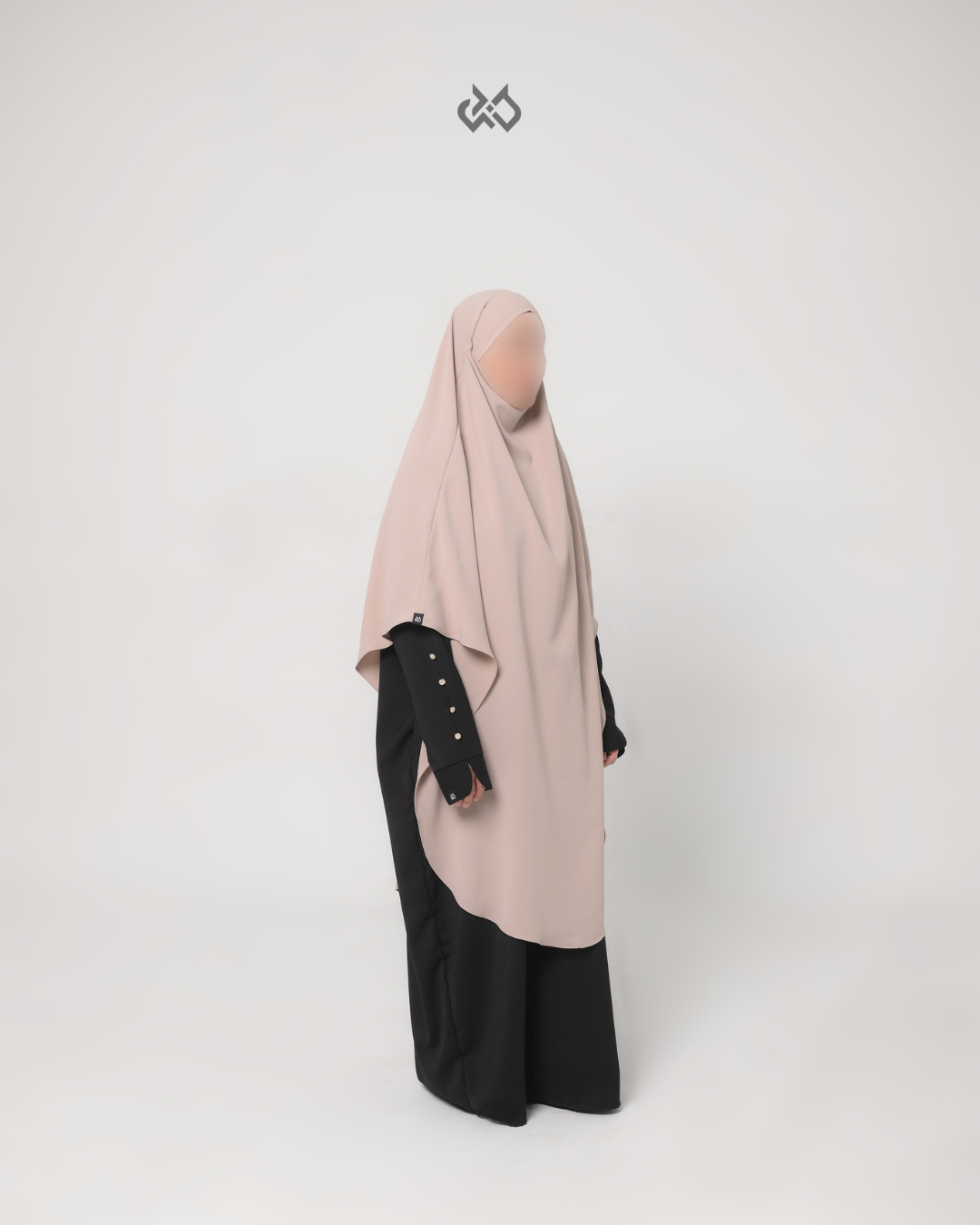 SUMÁ French Khimar Long Anti UV - Desert Sand