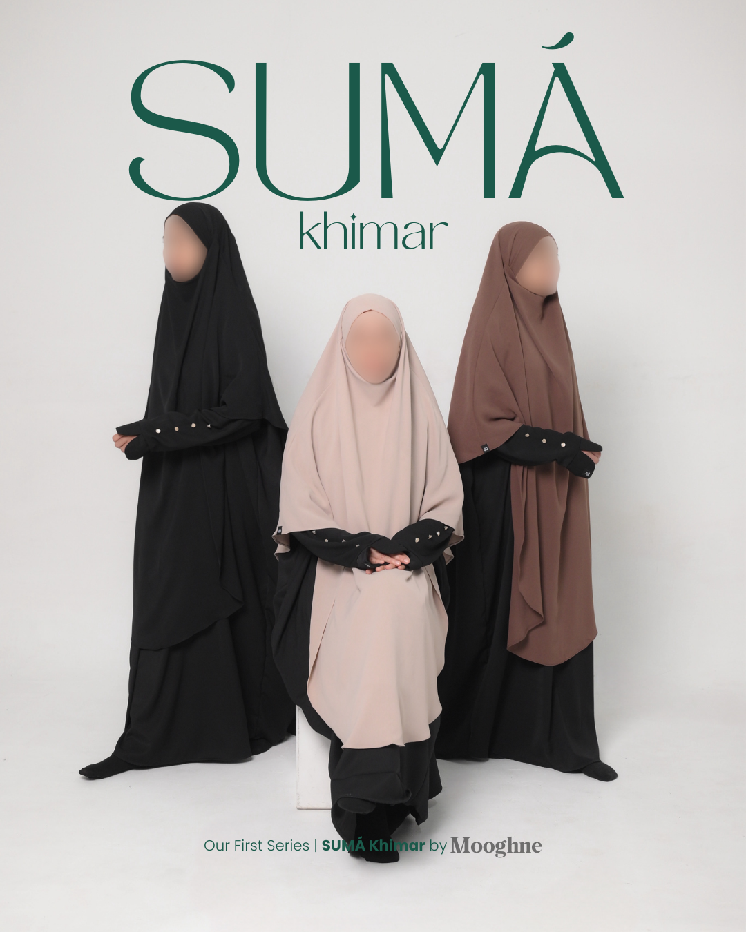 SUMÁ French Khimar Long Anti UV - Midnight Sky