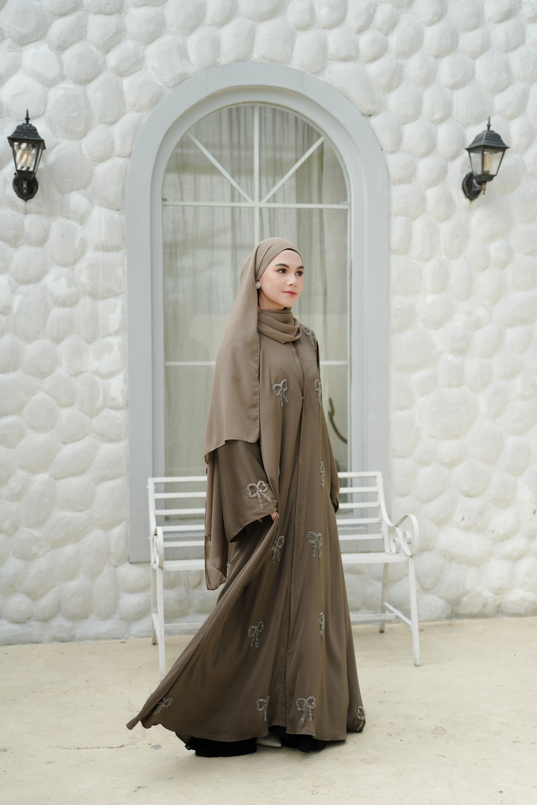 Lulwa Abaya set Pashmina