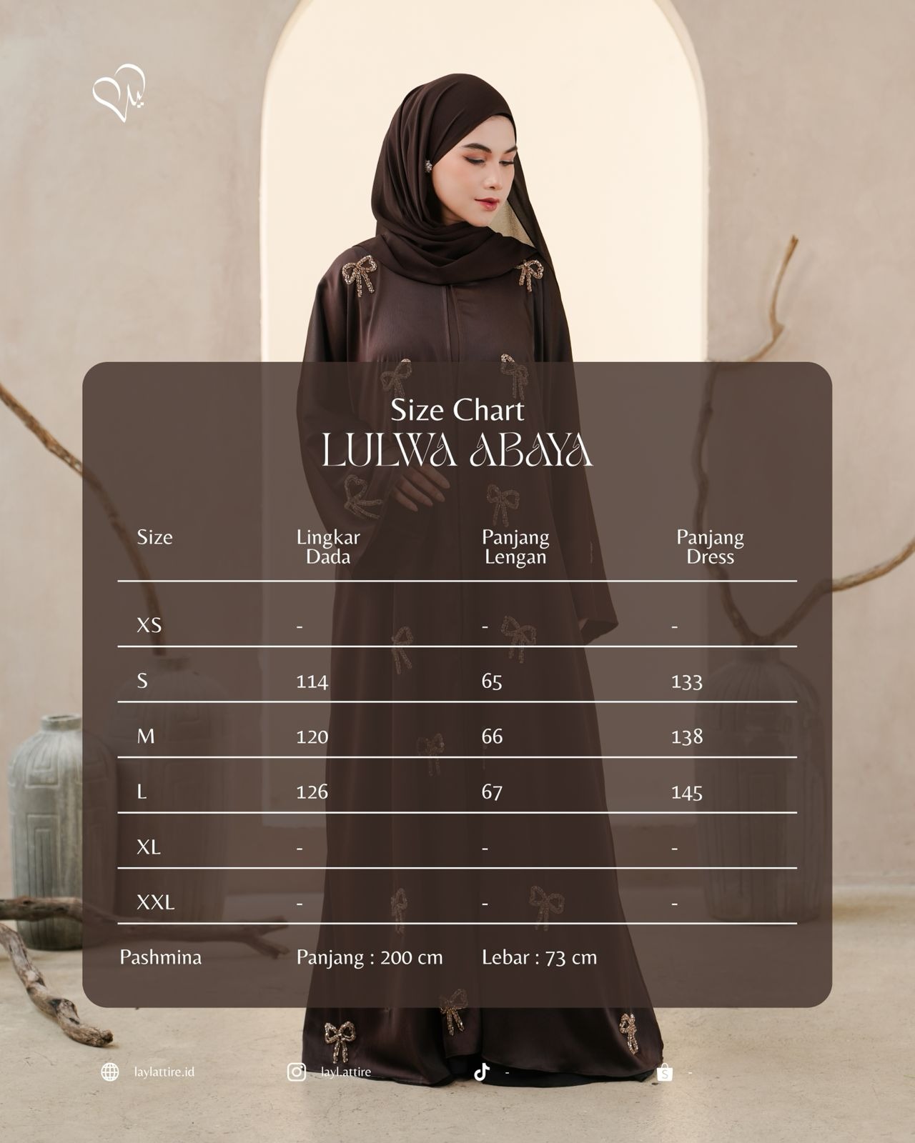 Lulwa Abaya set Pashmina