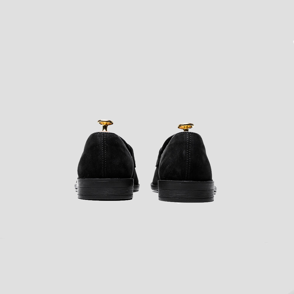 Customized Loafers Belgian Slippers L.I.F.E Black