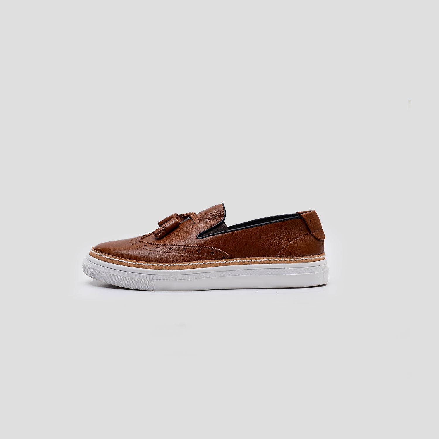 Customized Mono Wing Tip Cognac