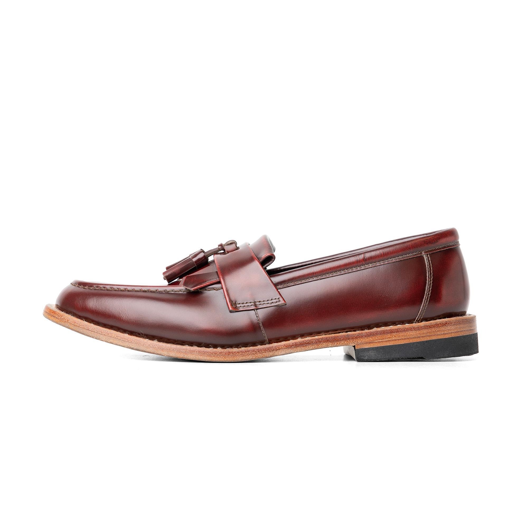 Loafers Tasseled Oxblood Leather