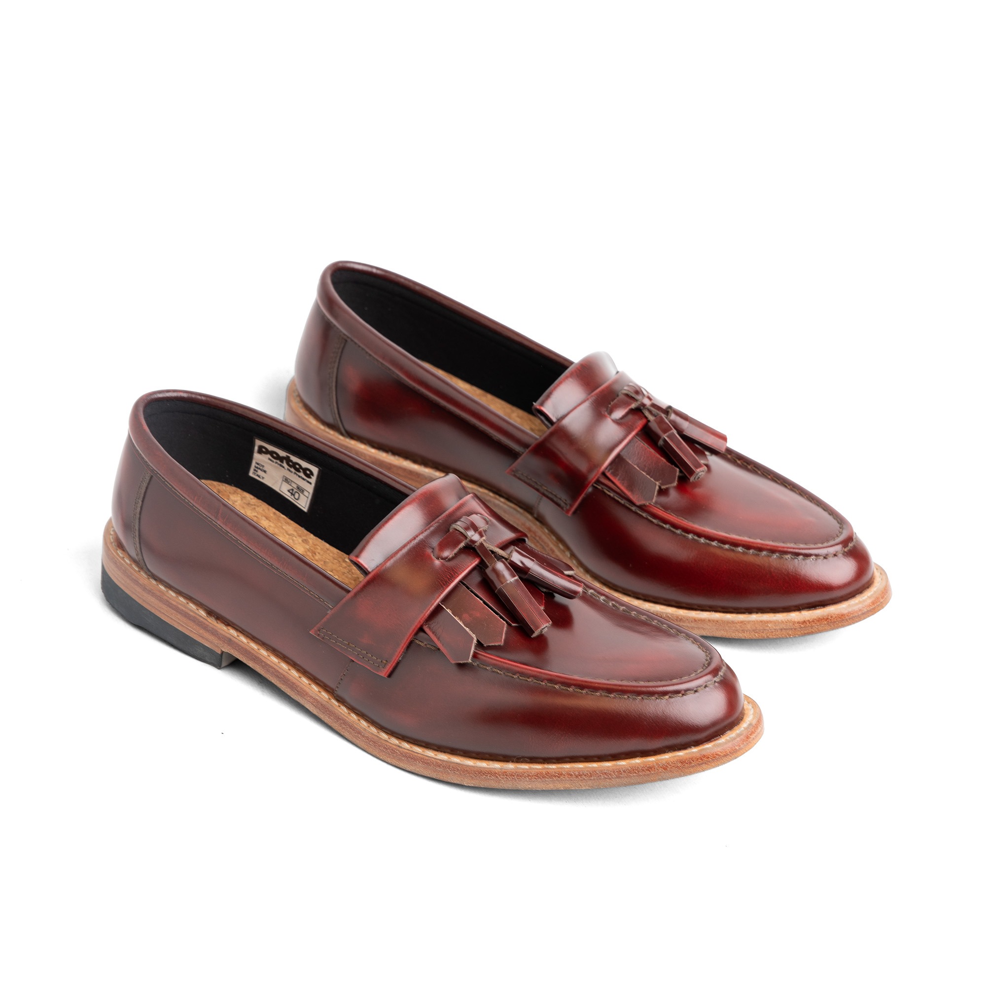 Loafers Tasseled Oxblood Leather