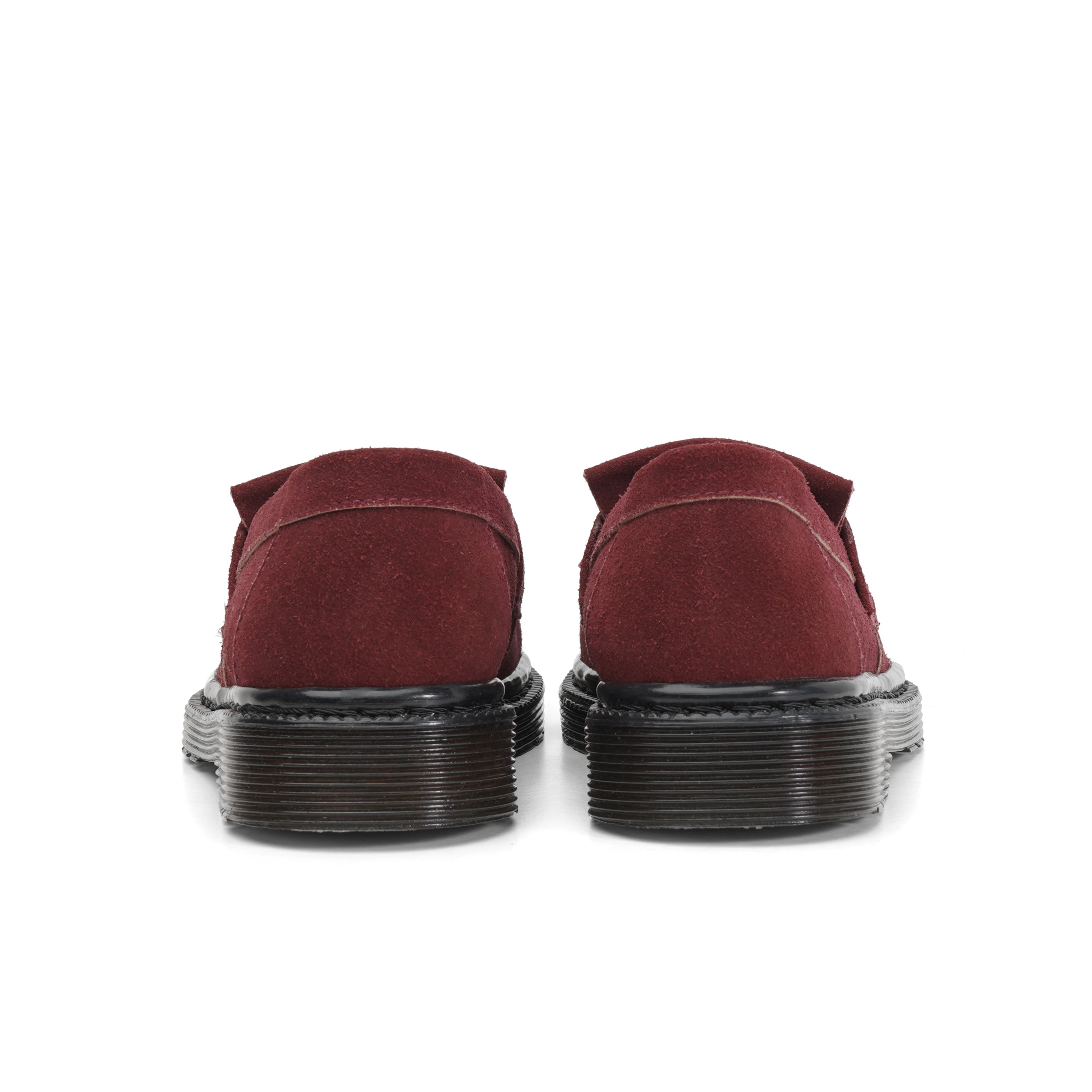 Original Loafers Tasseled Suede Maroon