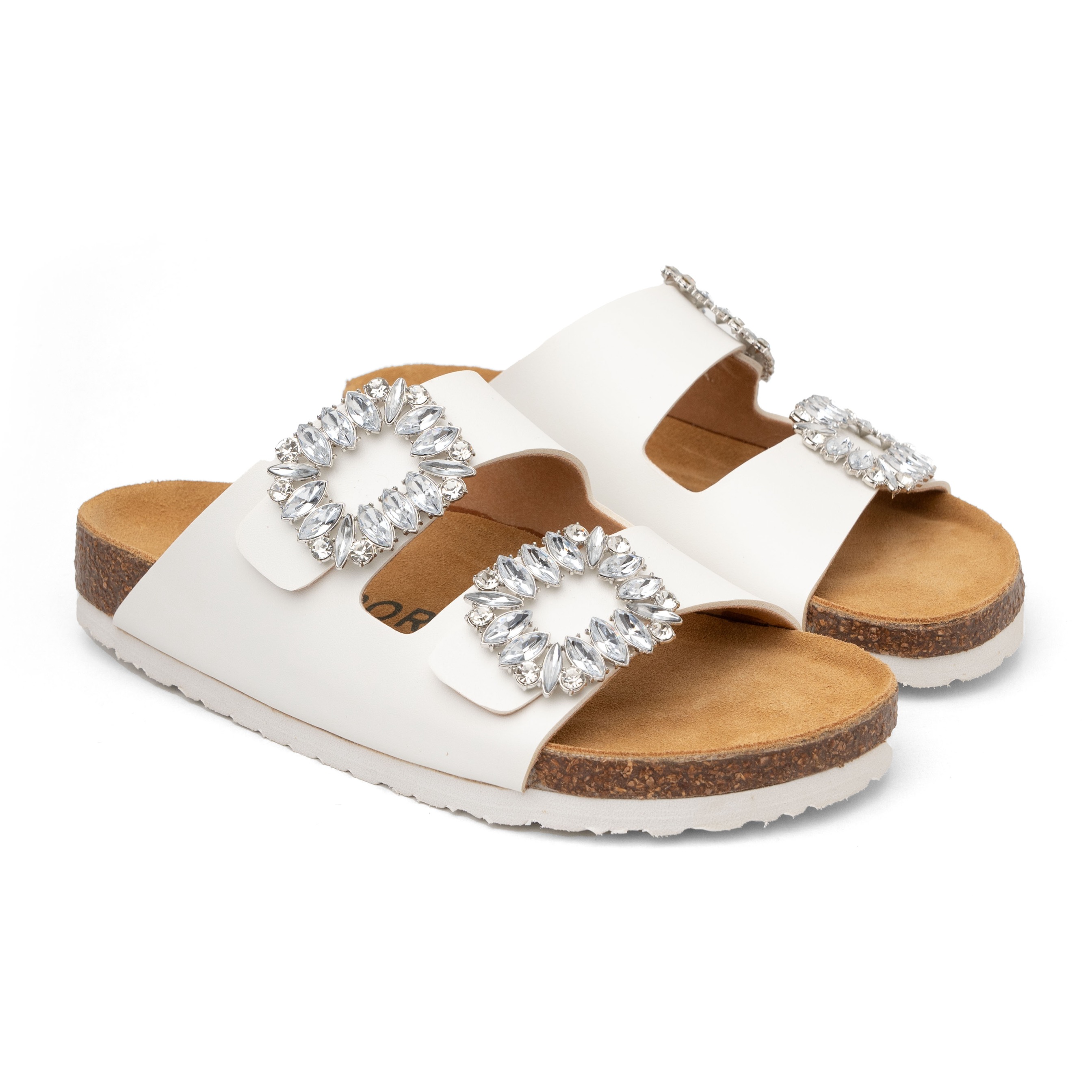 Tokyo Tiara White Sandal