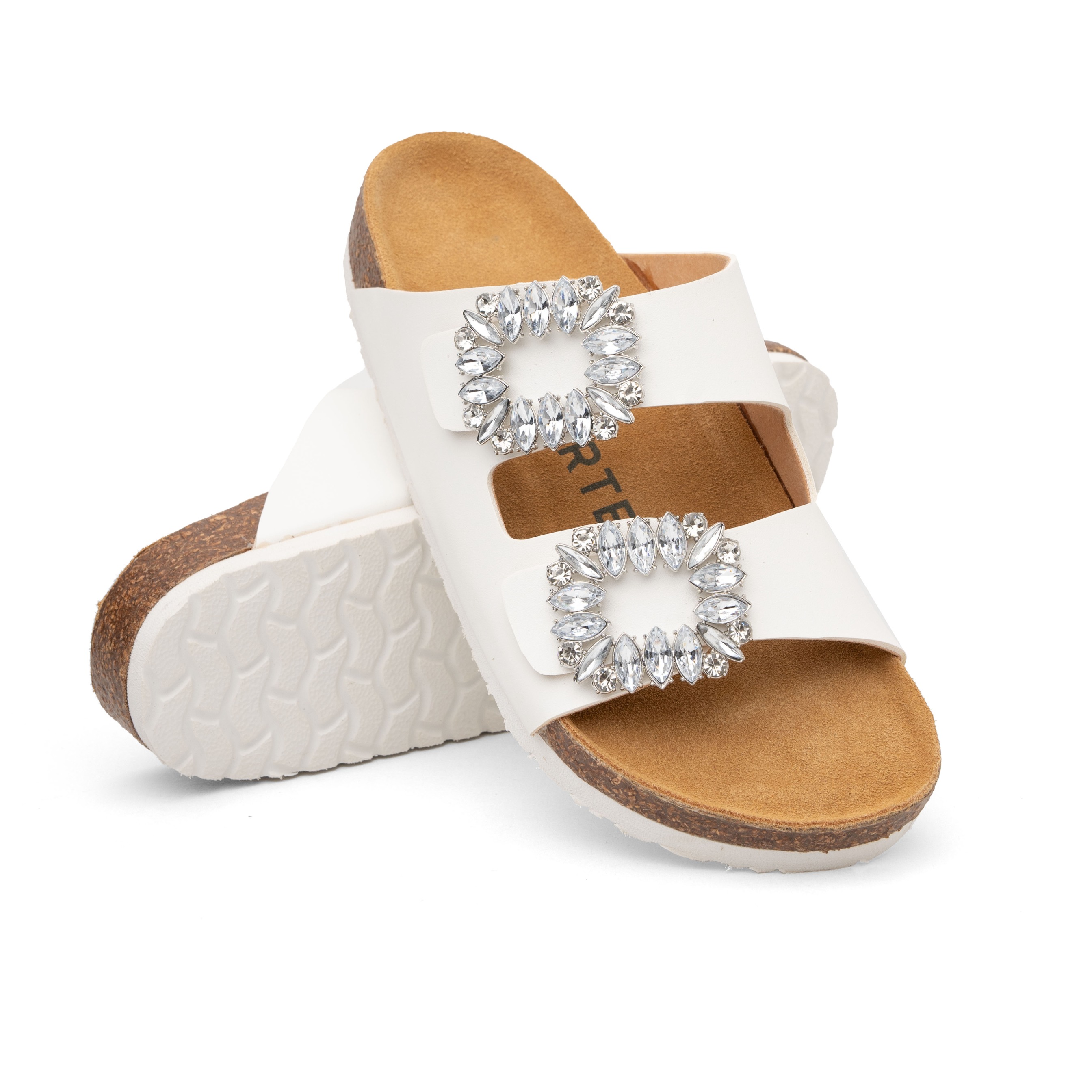 Tokyo Tiara White Sandal