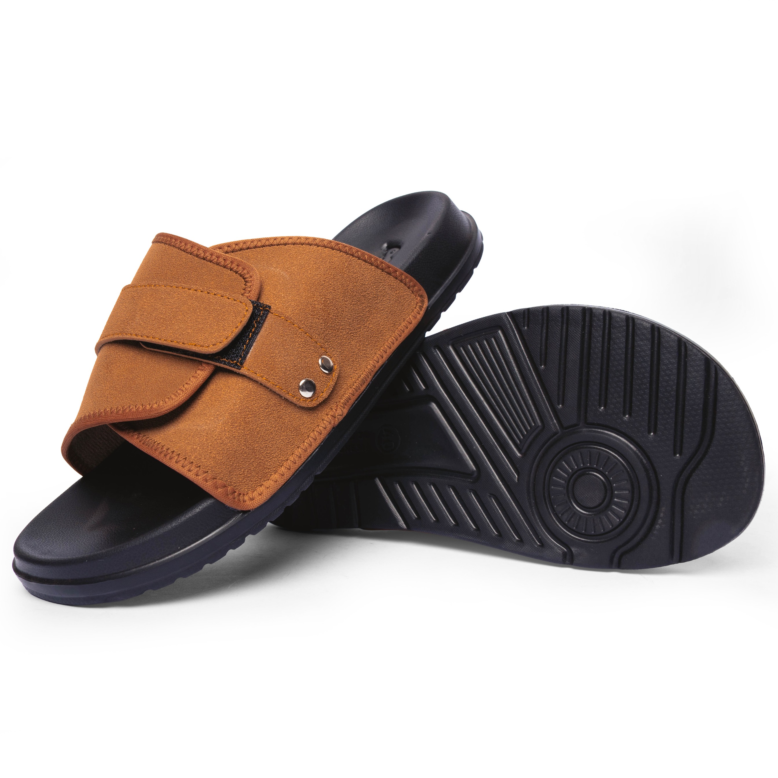 Oslo Slide Sandals Camel