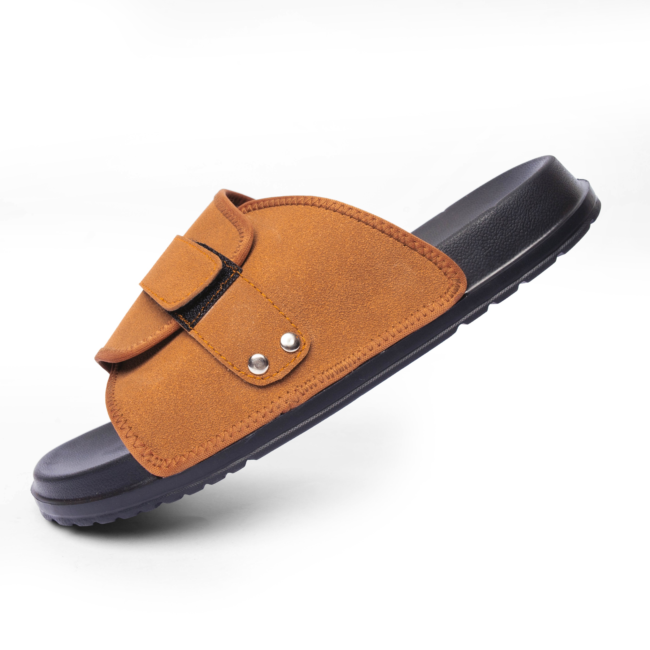 Oslo Slide Sandals Camel
