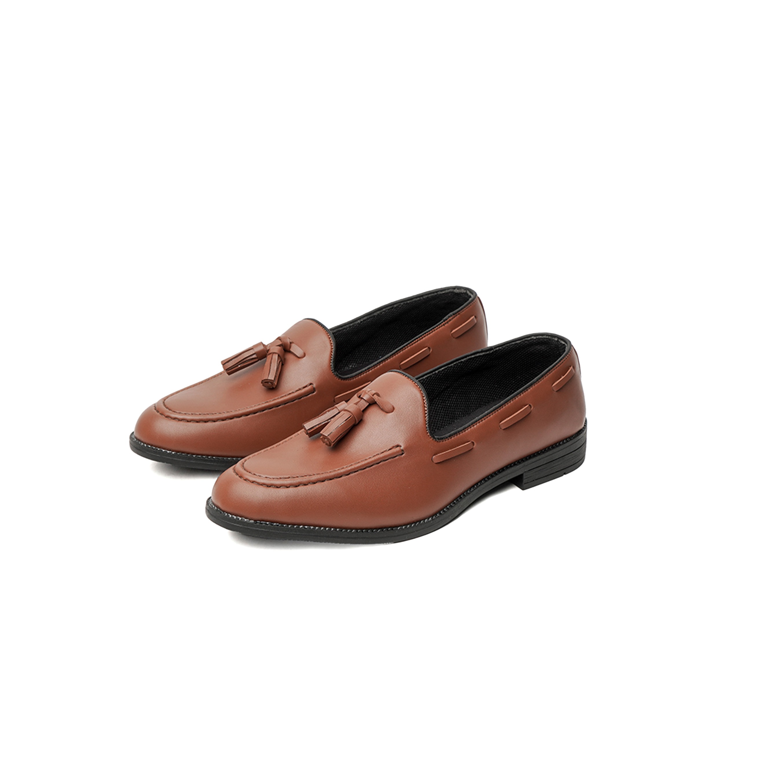 Loafers Slippers Cognac RL Series