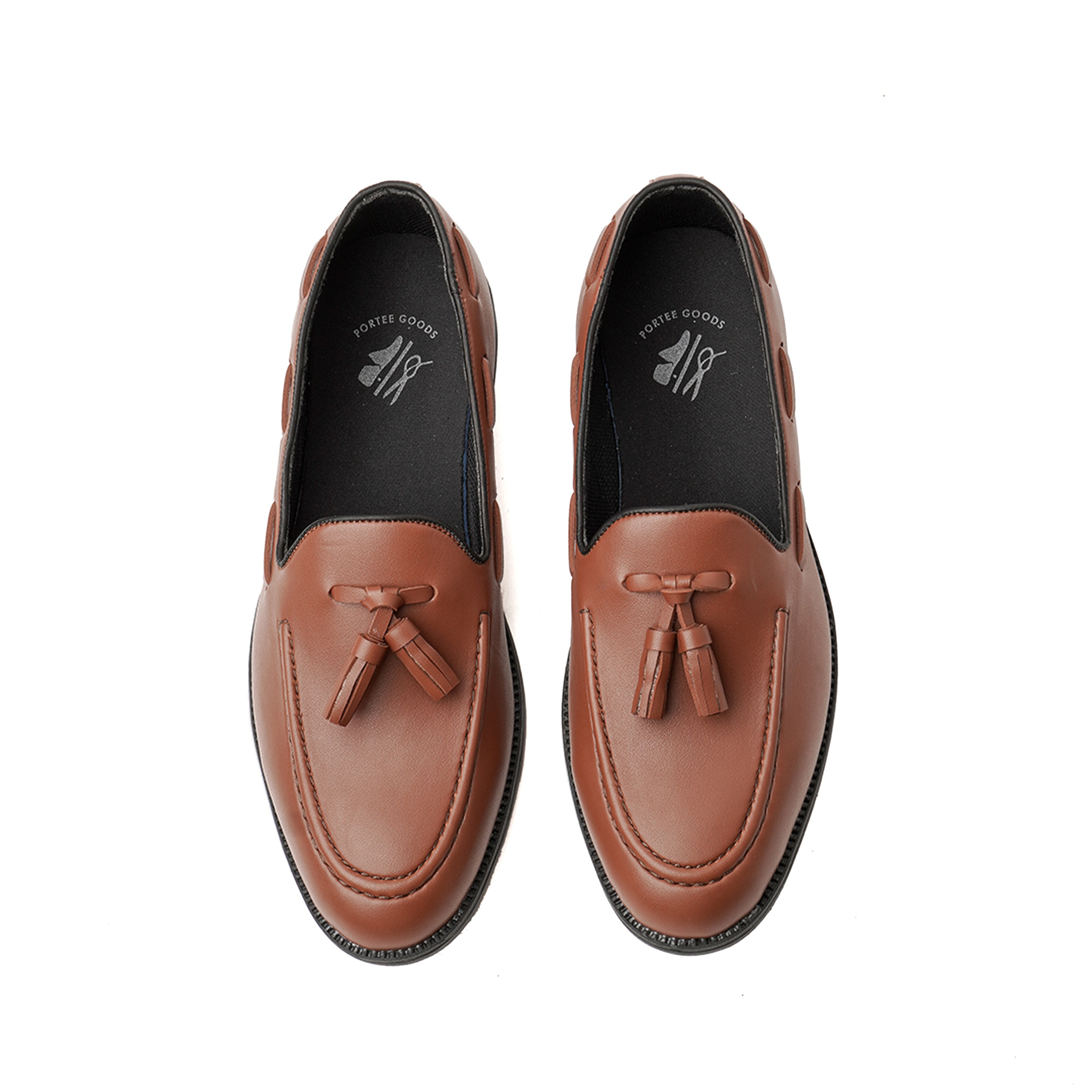 Loafers Slippers Cognac RL Series