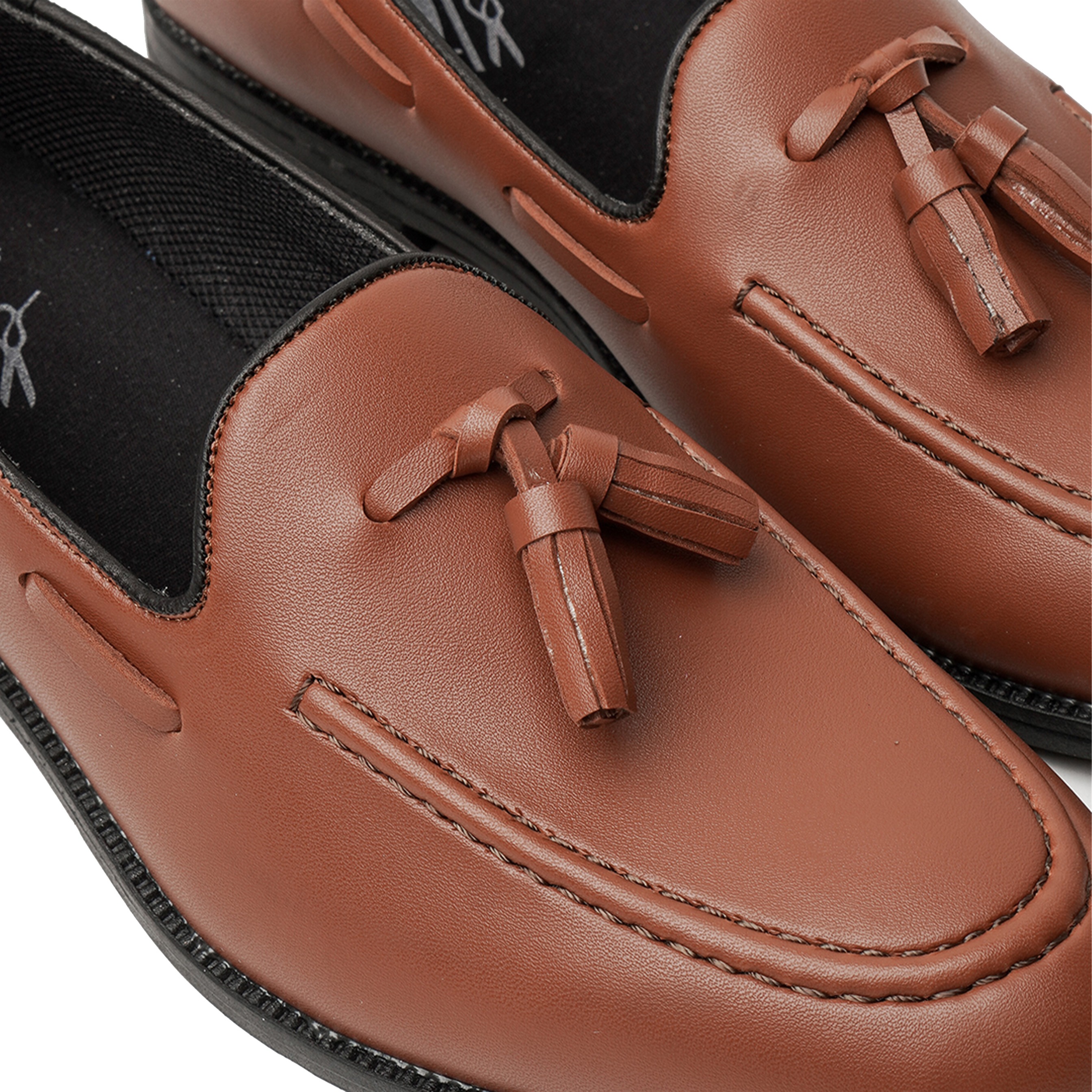 Loafers Slippers Cognac RL Series