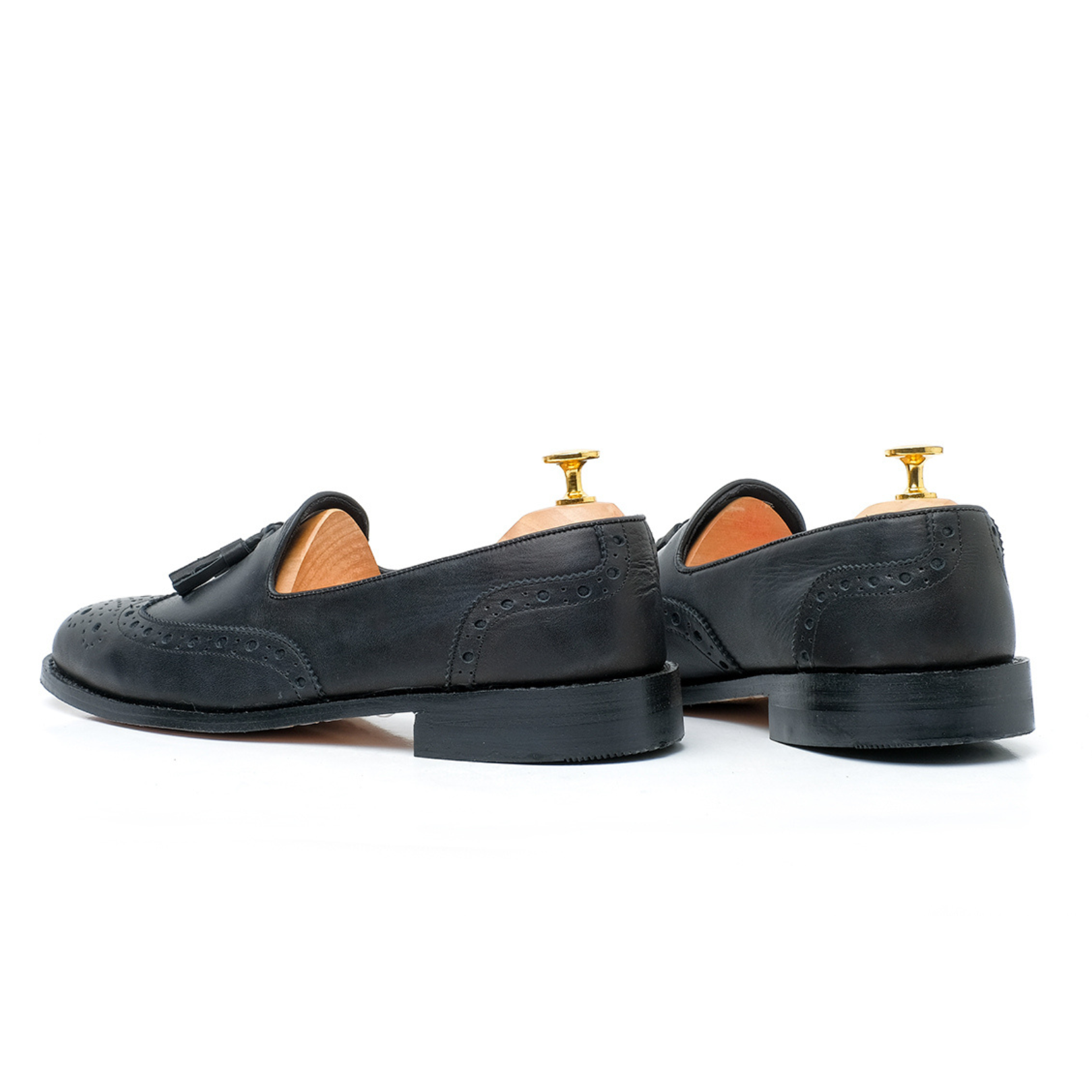 Loafers Wingtip Black Leather