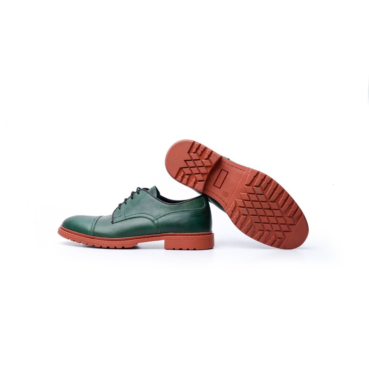 Derby Captoe Bottle Green Red-Brick Decade Special Edition