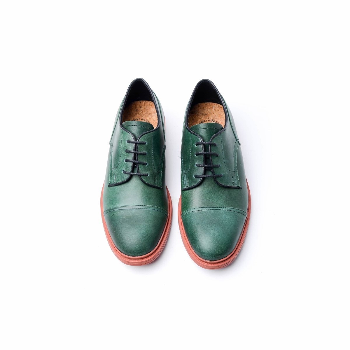Derby Captoe Bottle Green Red-Brick Decade Special Edition