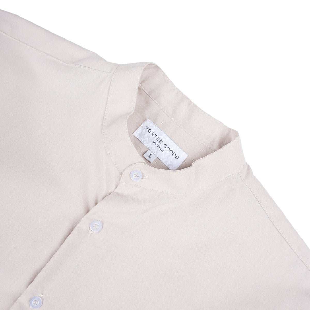 Grandad Collar Shirt Creme